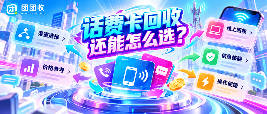 【团团收】话费卡回收还能怎么选？线上渠道、卡密状态与处理思路